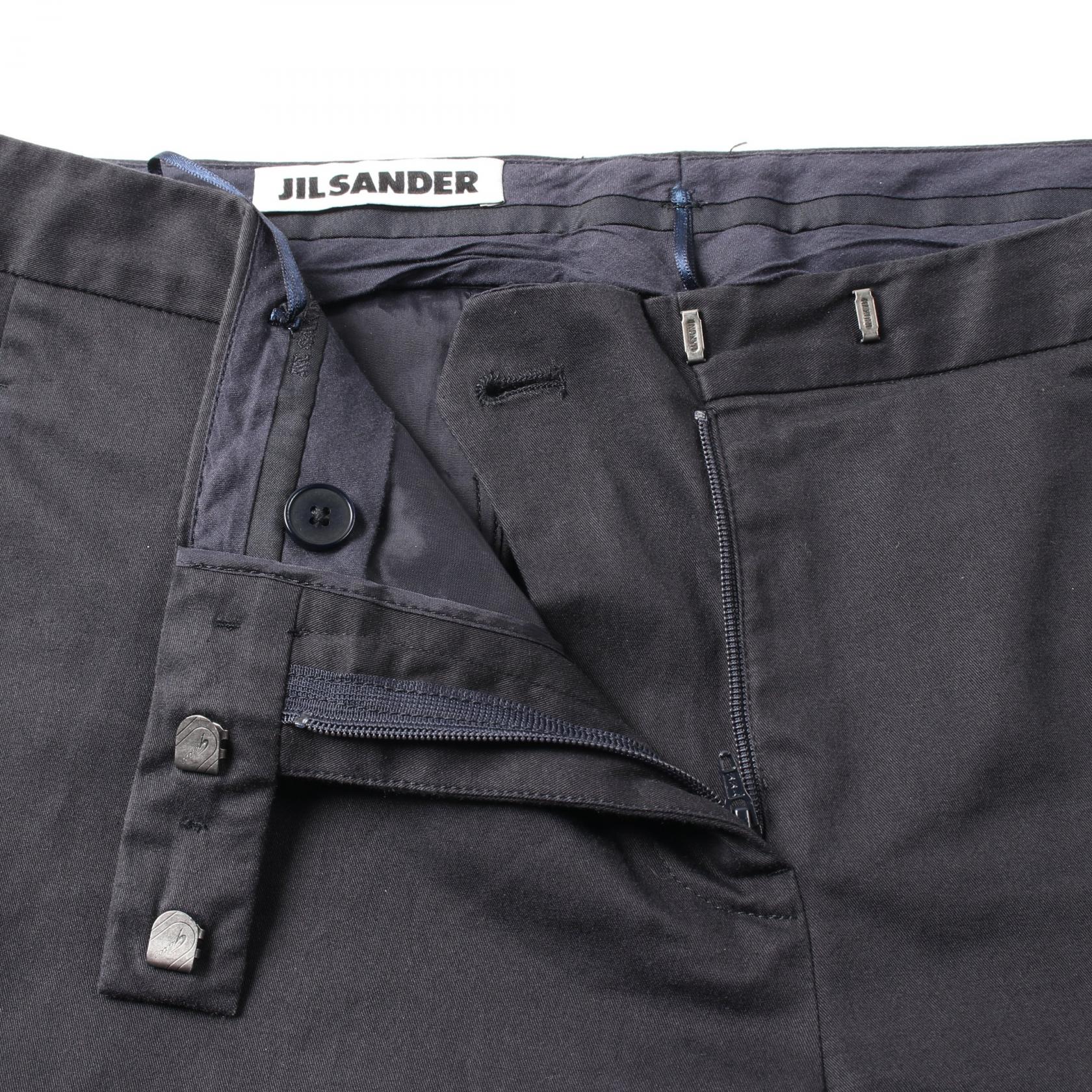 Jil Sander Cotton Pants Black