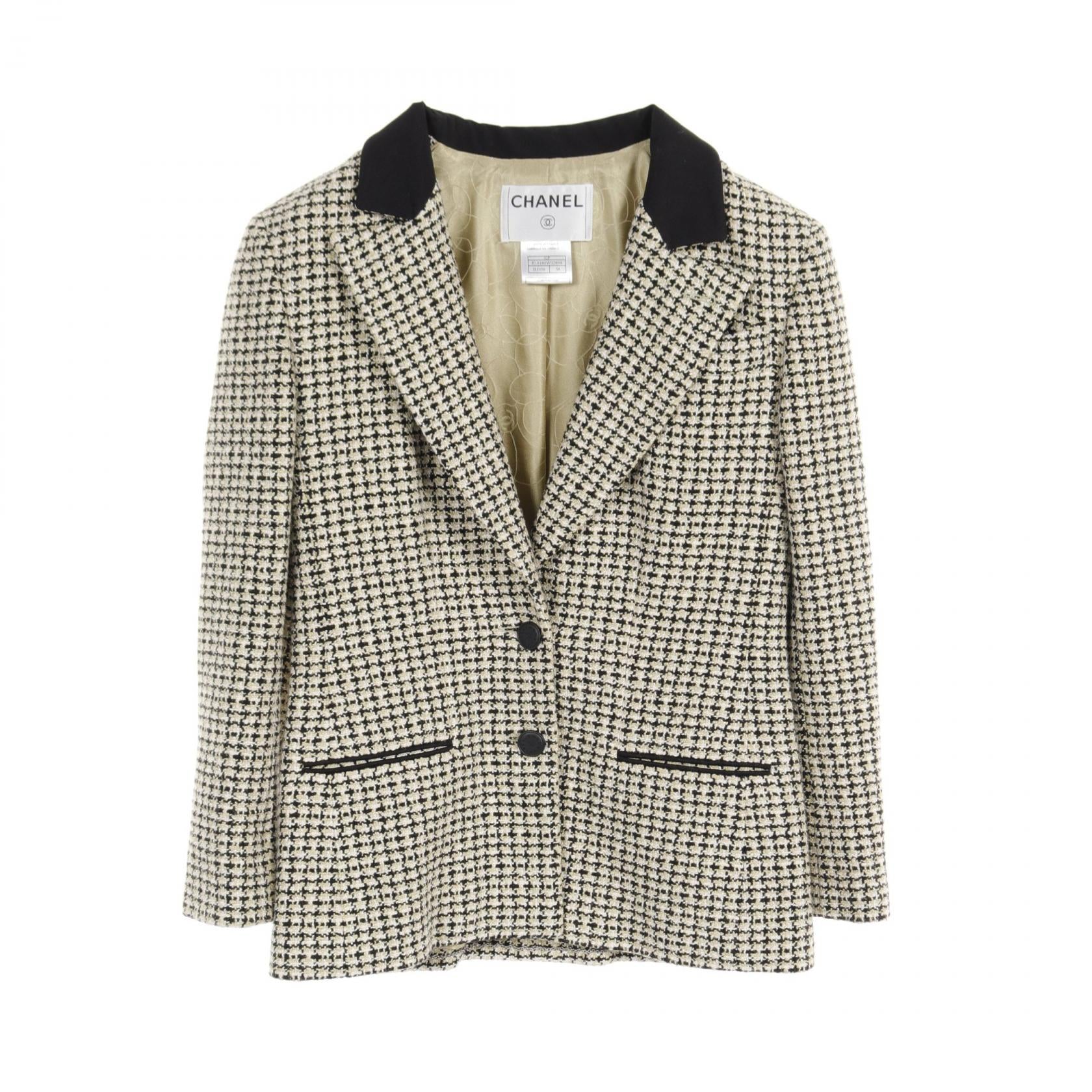 Chanel Cotton Tailored Jacket Outerwear