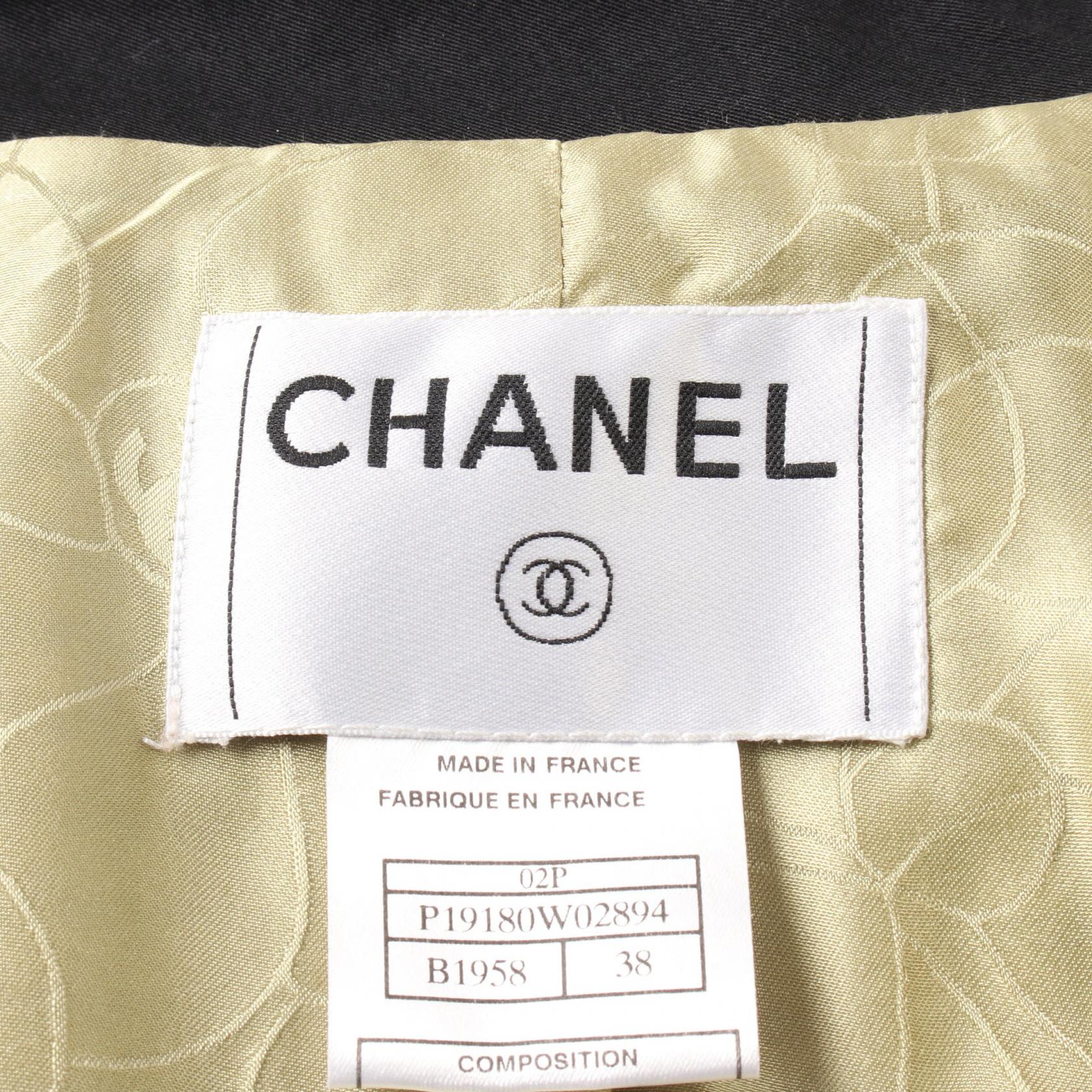 Chanel Cotton Tailored Jacket Outerwear