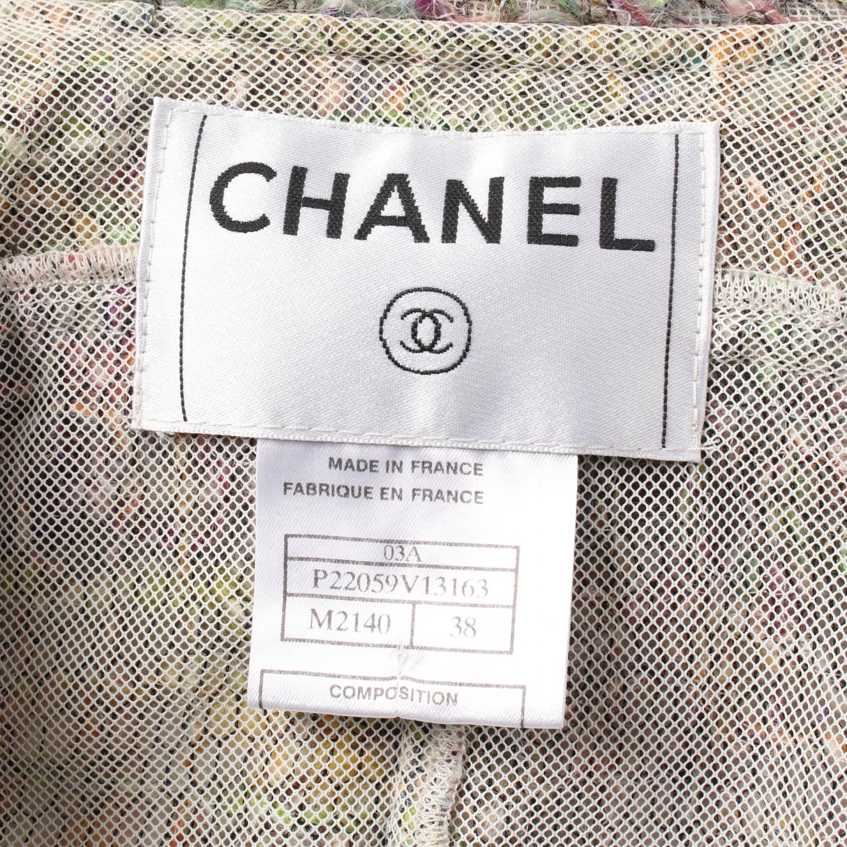 Chanel Wool Mohair Outerwear Green