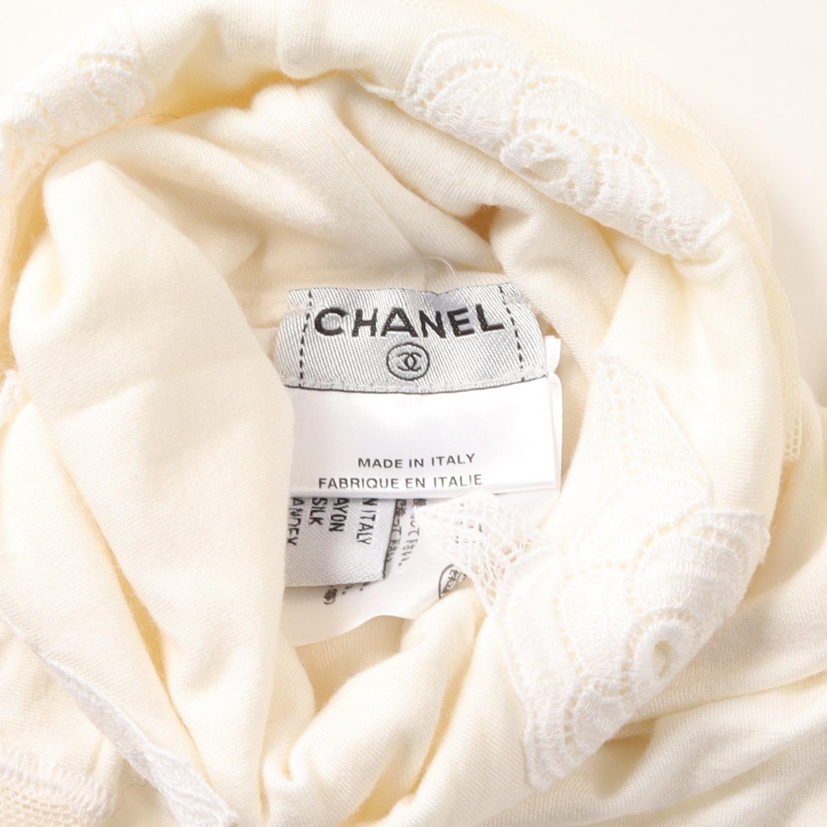 Chanel Camellia Rayon Silk Top P24394V14787