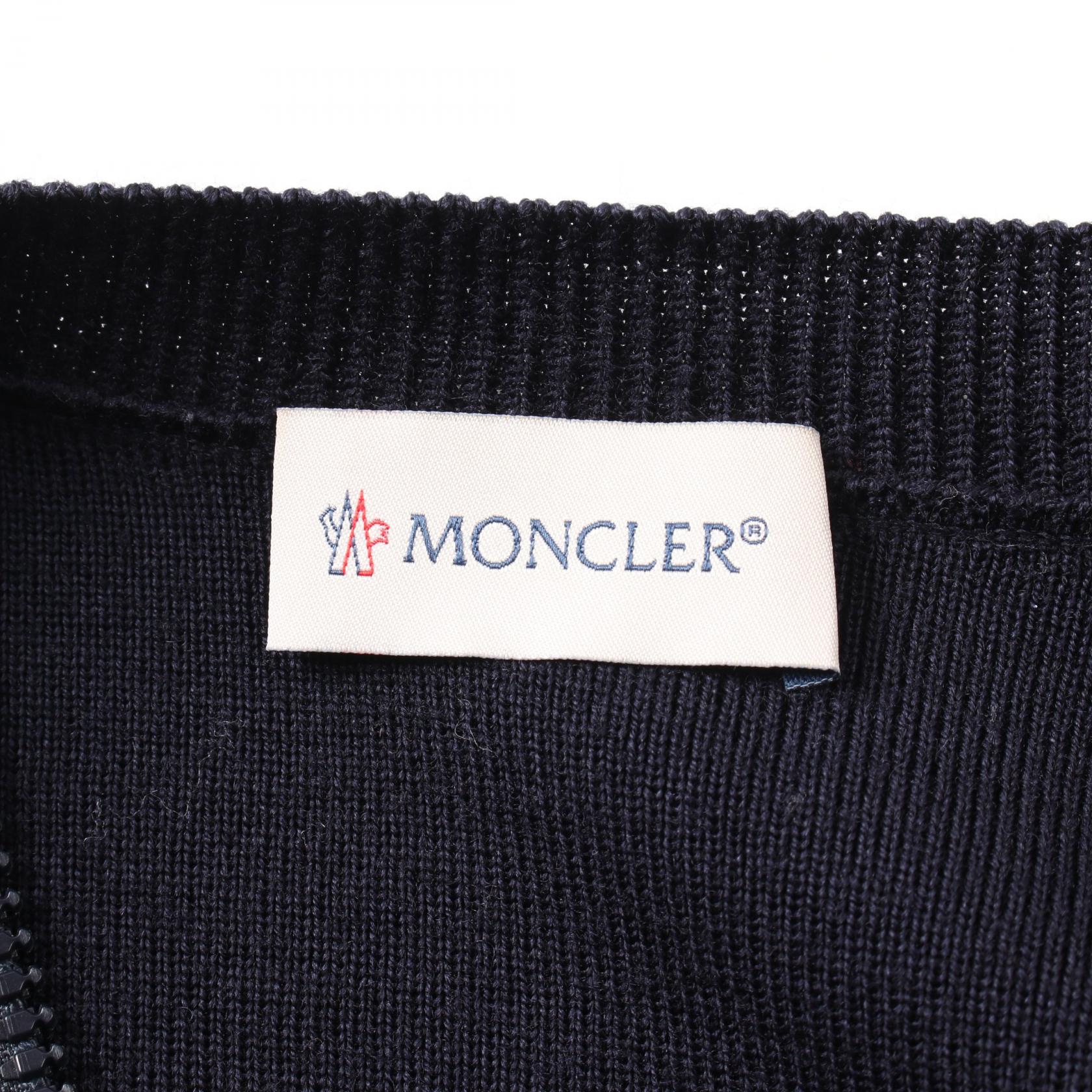 Moncler Wool Nylon Down Jacket Black