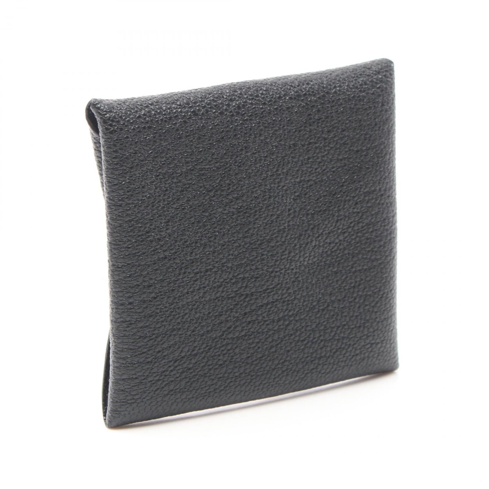 Hermes Bastia Coin Case Wallet Black