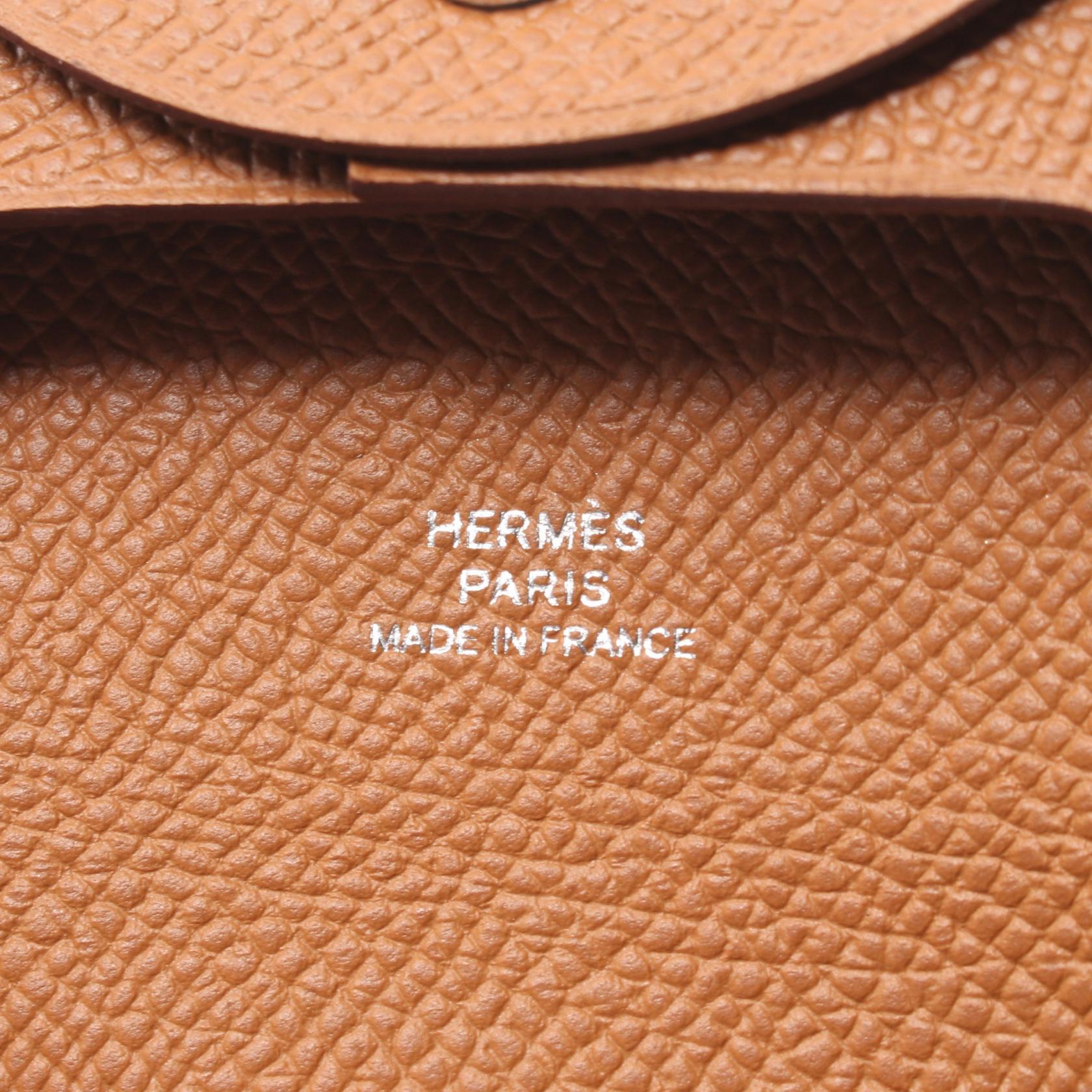 Hermes Bastia Gold Coin Case Wallet