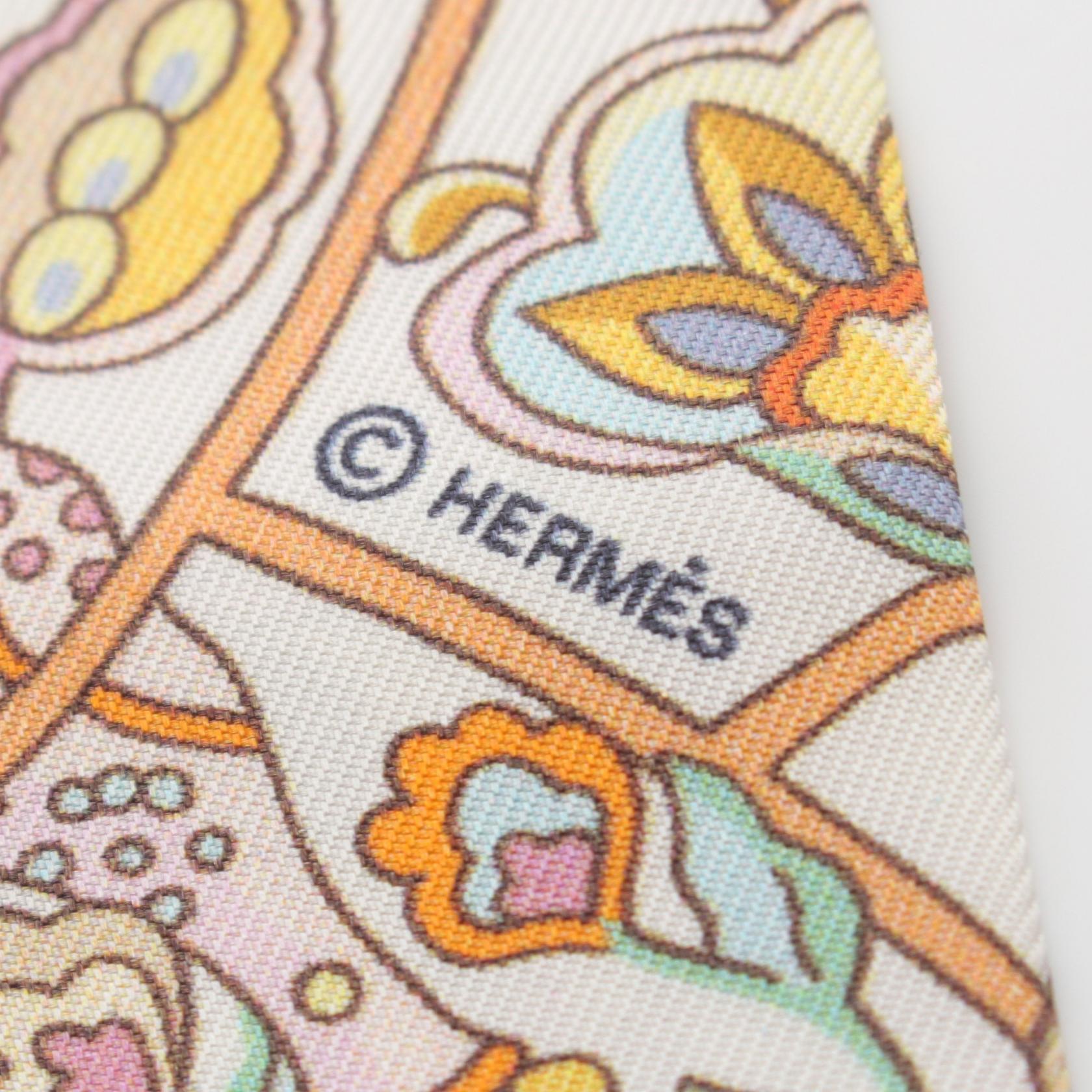 Hermes Silk Twilly Scarf Multicolor