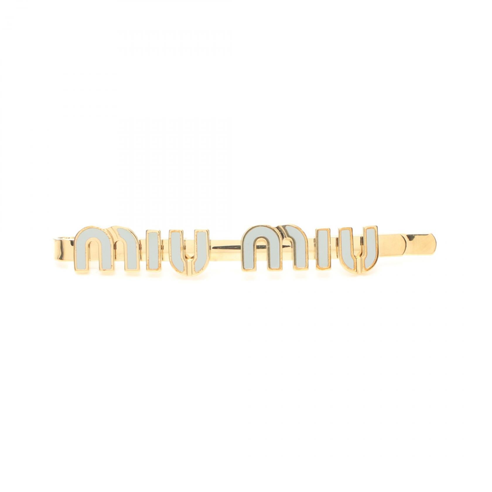 Miu Miu Logo Accessory Gold GP 5IF146