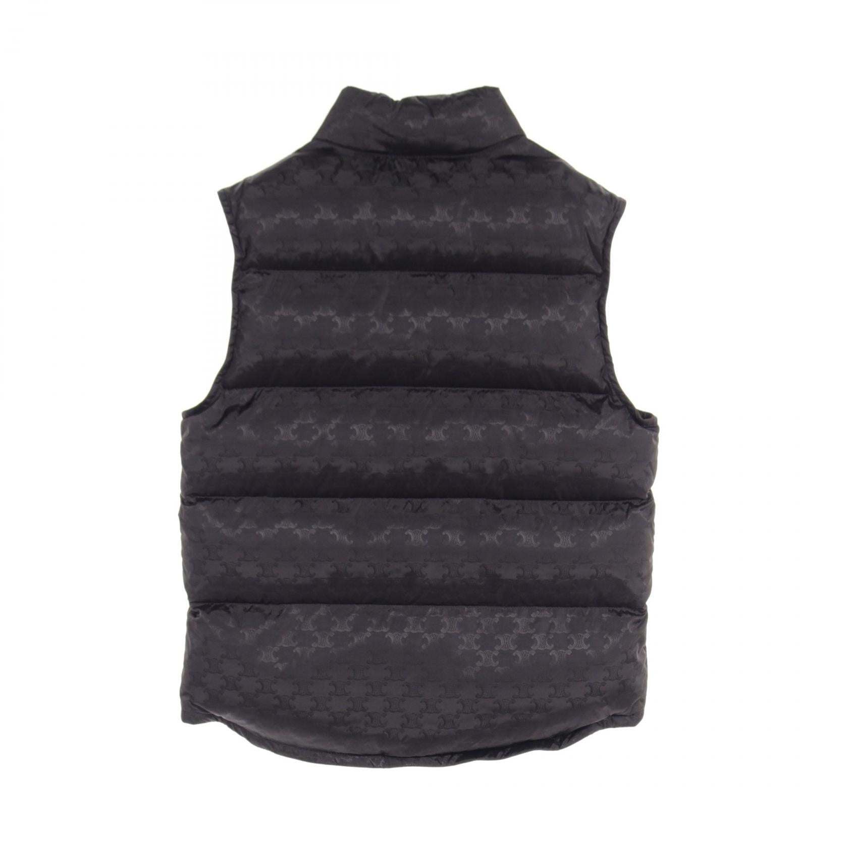 Celine Quilted Nylon Jacket Black