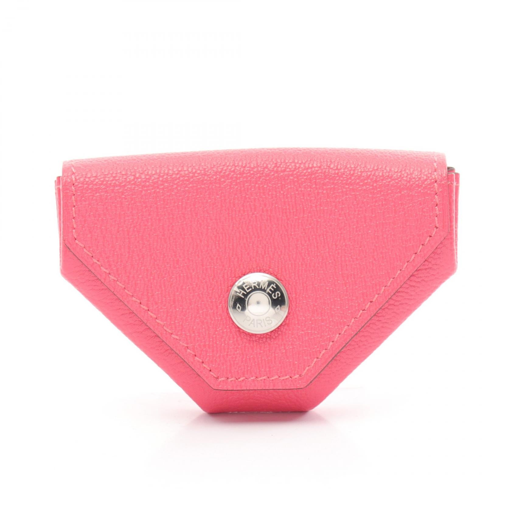 Hermes Chevre Mysore Coin Case Pink