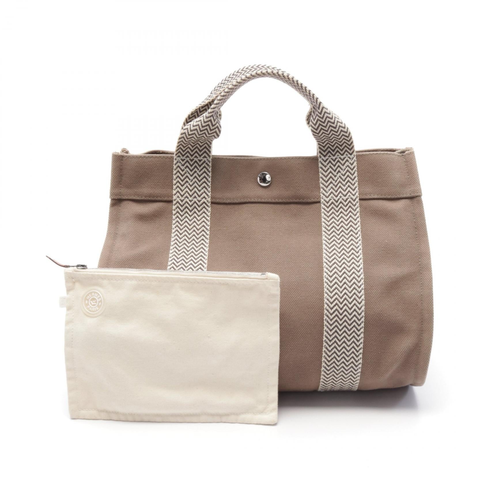 Hermes Cannes PM Canvas Tote Bag