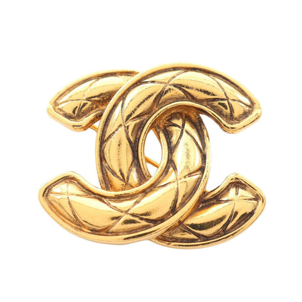Chanel Coco Mark Matelasse Brooch