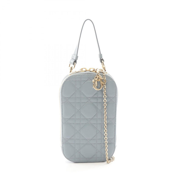 Dior LADY DIOR Phone Holder Leather 2way Bag