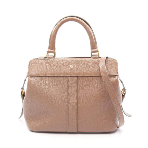 CELINE Small Cabas De France Leather 2way Bag