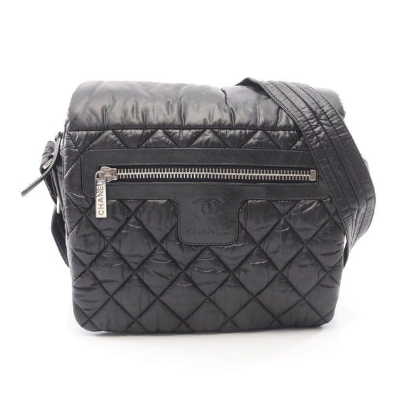 CHANEL Coco Cocoon Nylon Leather Shoulder Bag