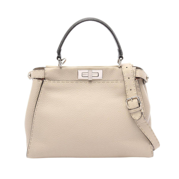 Fendi Peekaboo Leather 2way Handbag