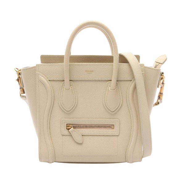 CELINE Luggage Nano Shopper Leather Handbag