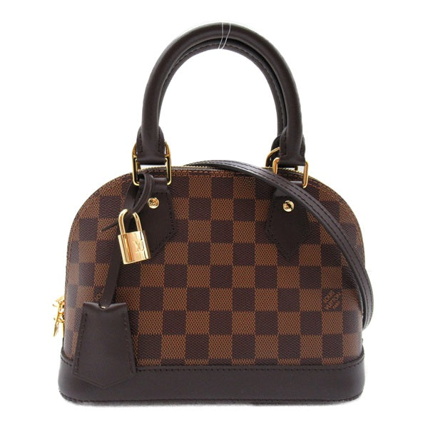 Louis Vuitton Damier Ebene Alma BB Canvas Handbag N41221 in Excellent condition