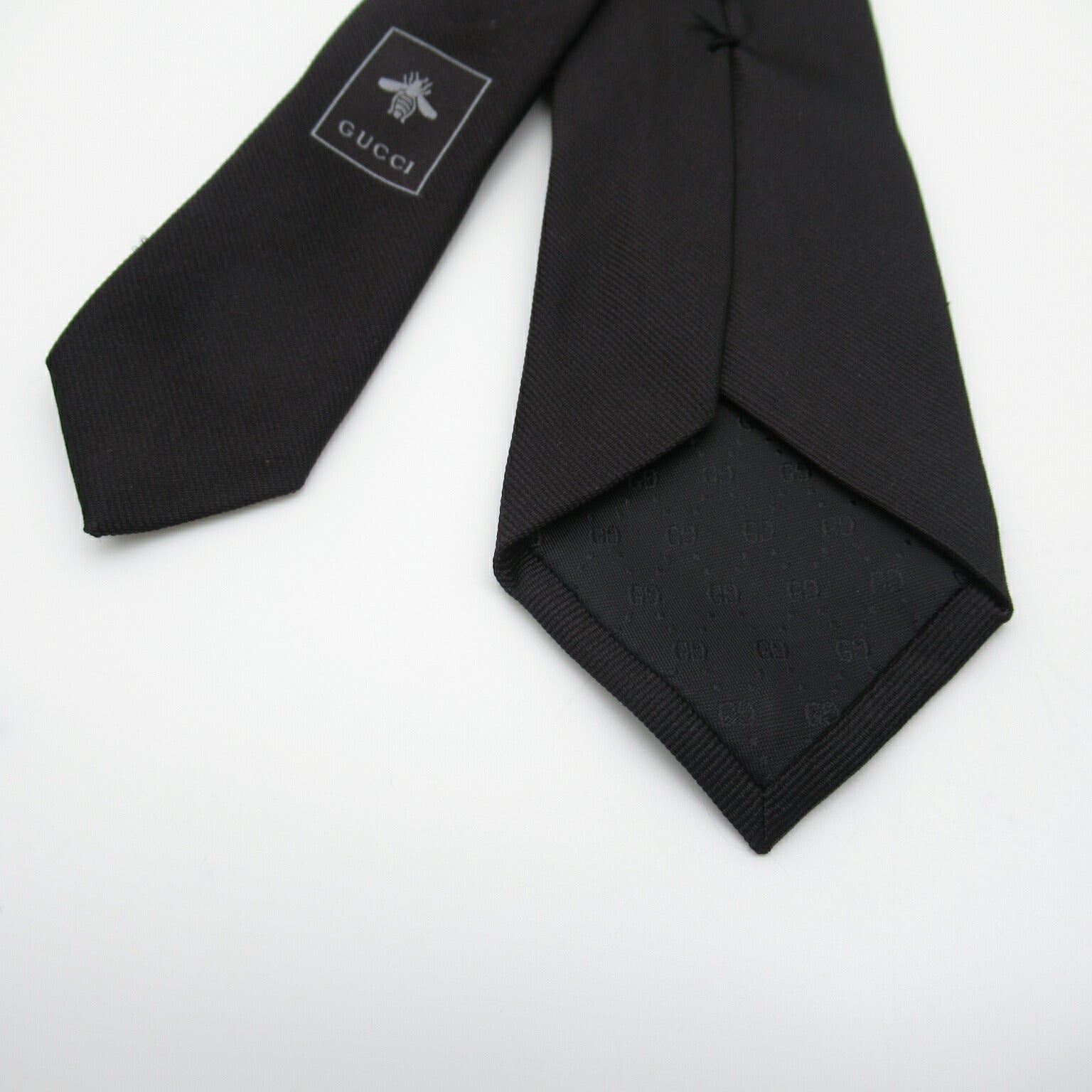 Gucci Silk Necktie Black Used