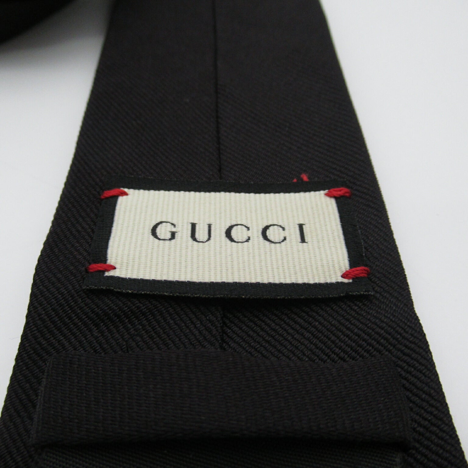 Gucci Silk Necktie Black Used