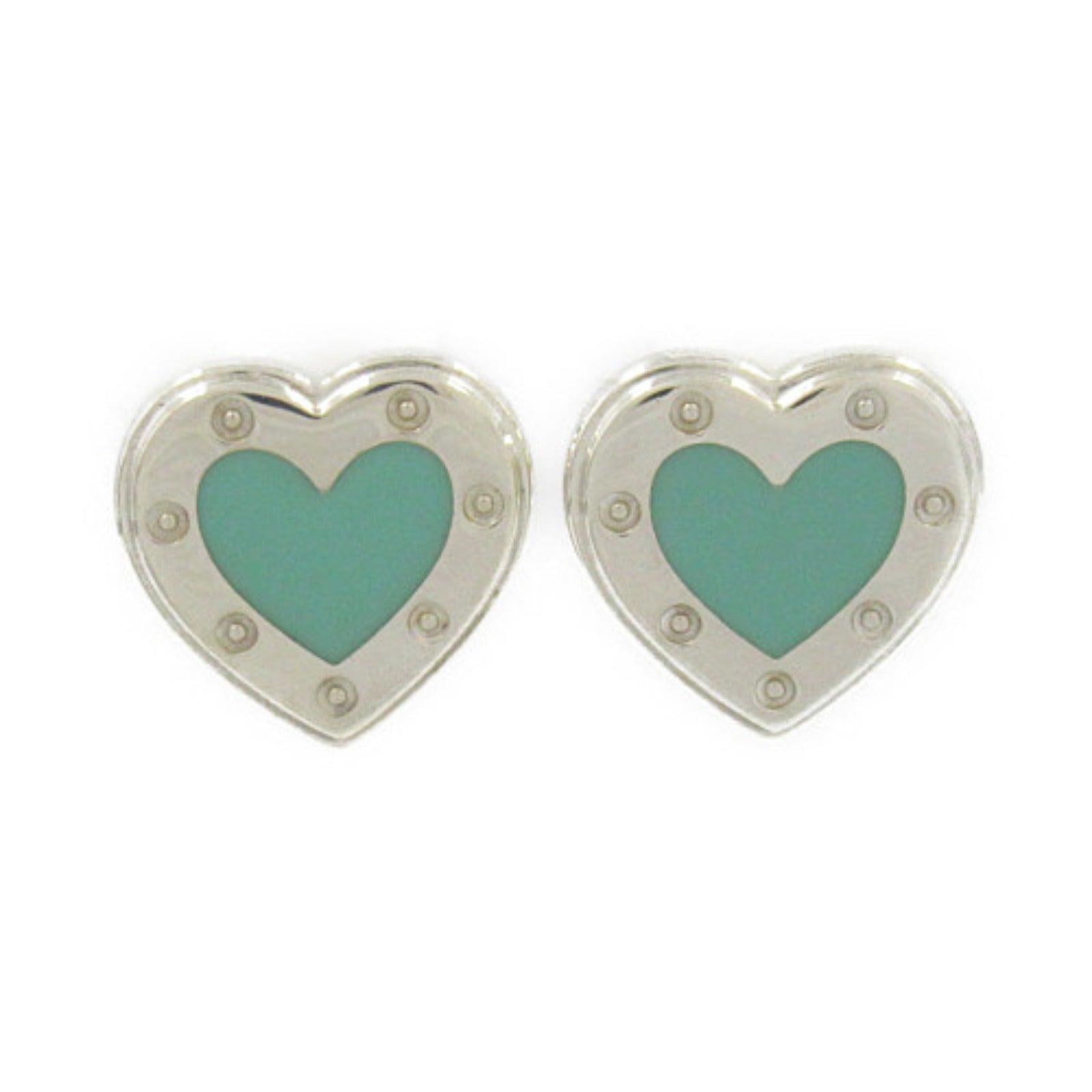 Tiffany & Co Return to Tiffany Love Heart Earrings Metal Earrings in Very Good Condition