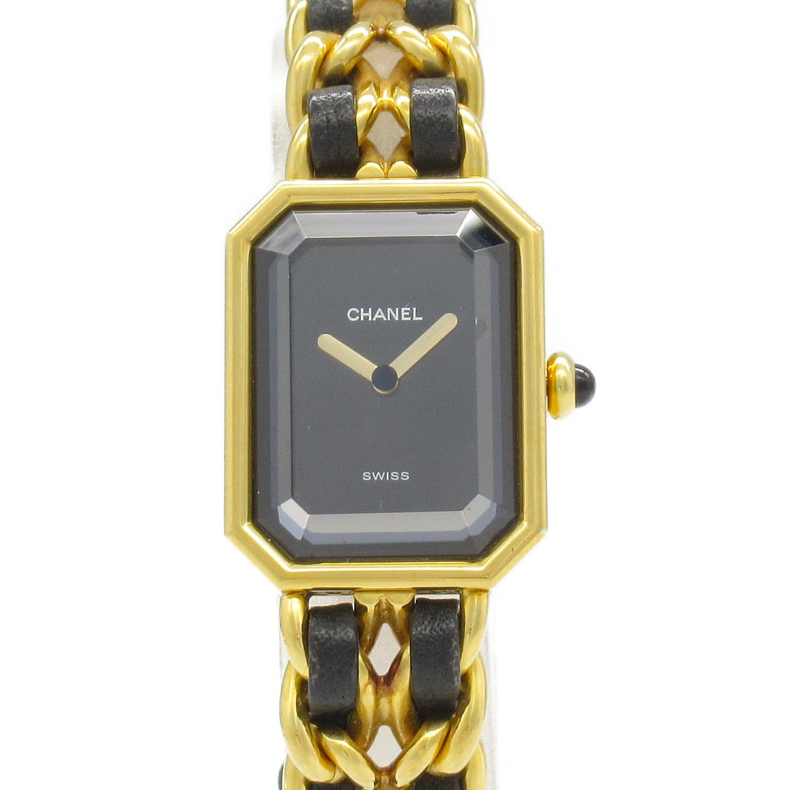 Chanel Premiere M Watch Gold Plated Leather