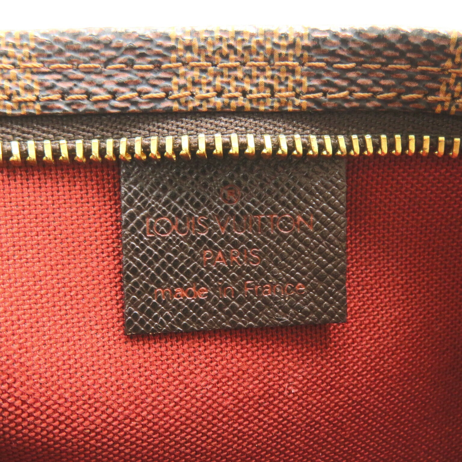 Louis Vuitton Damier Makeup Pouch Brown N51982