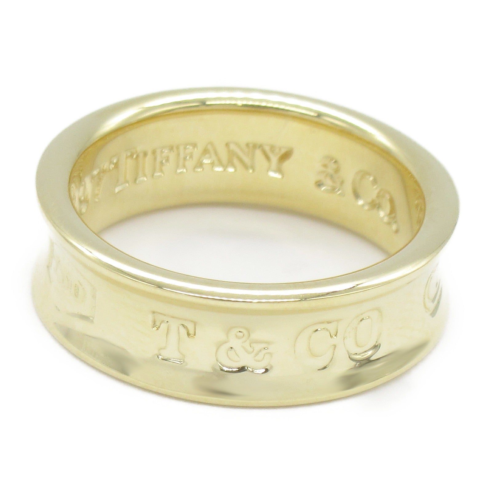 Tiffany & Co 1837 Narrow Ring K18 Gold