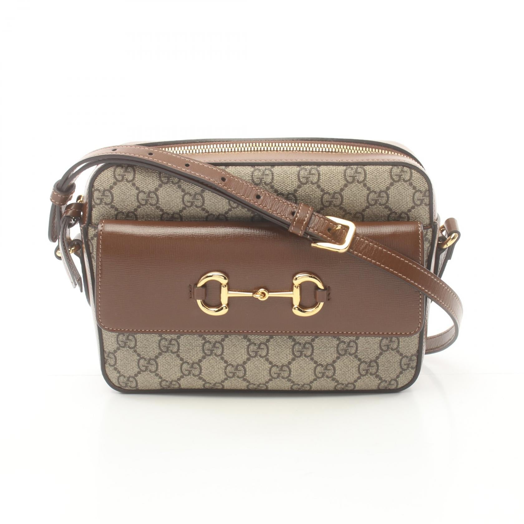 Gucci Horsebit 1955 Small GG Supreme Shoulder Bag