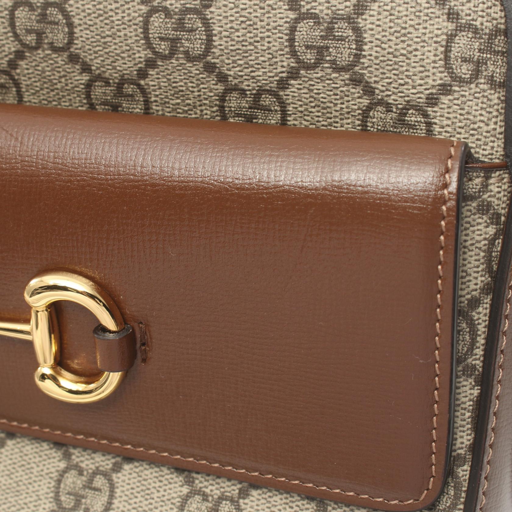 Gucci Horsebit 1955 Small GG Supreme Shoulder Bag