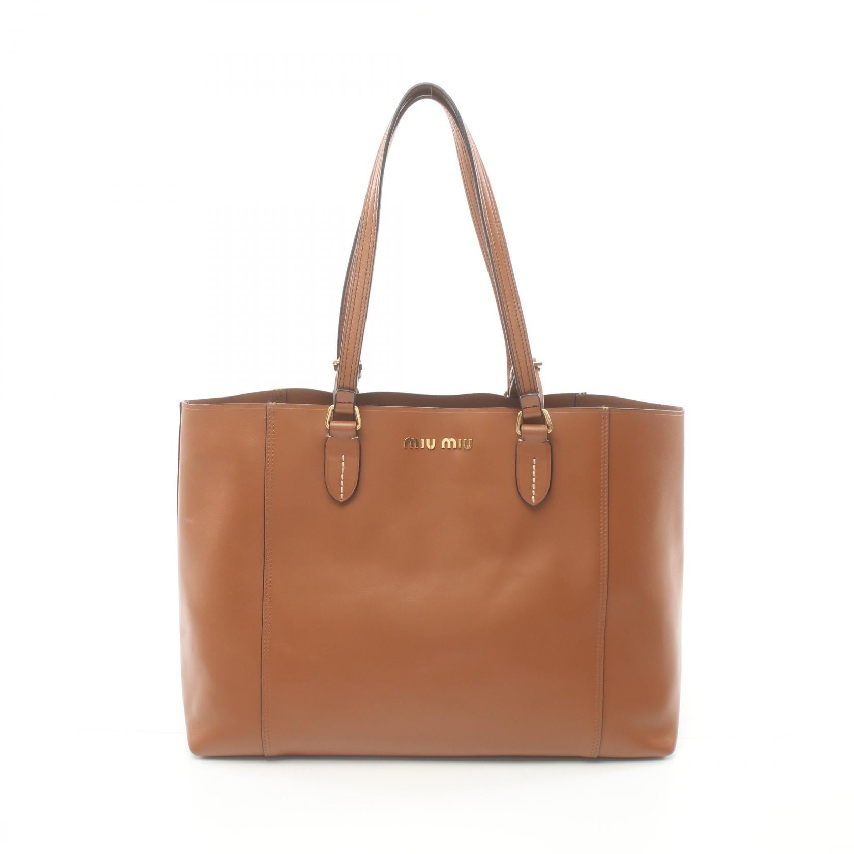 Miu Miu Soft Calf Leather Tote Bag 5BG028