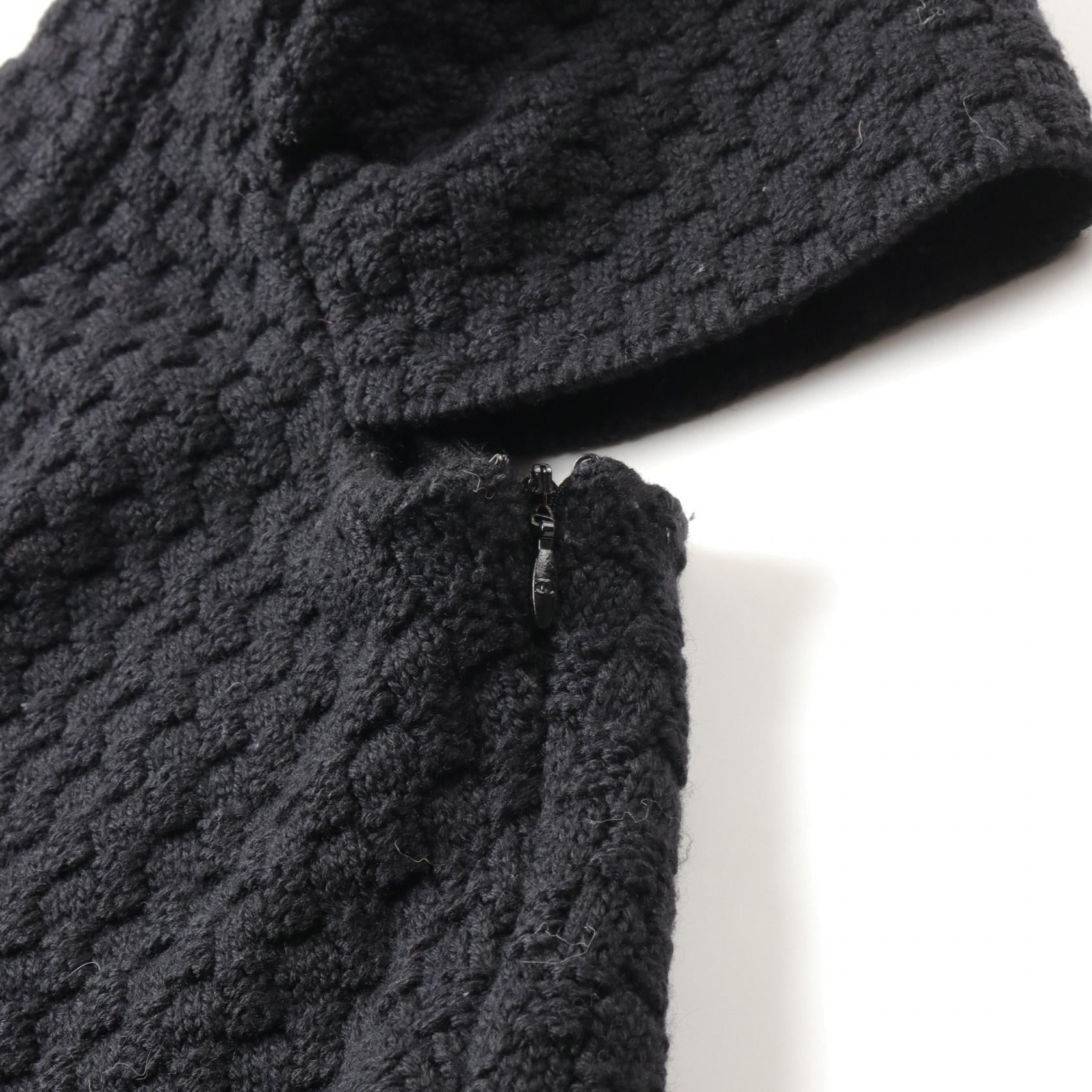 Chanel Wool Knit Top Black P42536