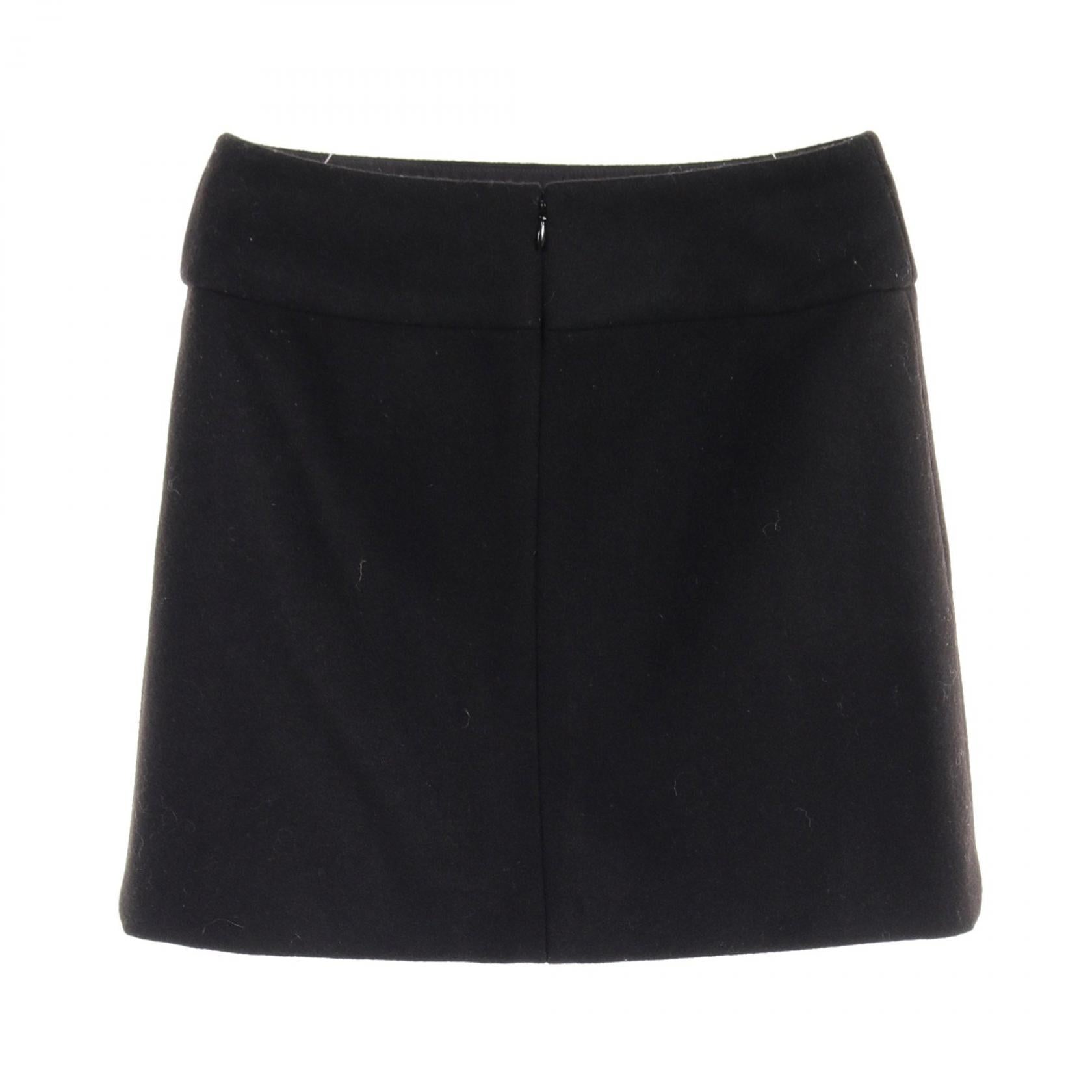 Chanel Wool Skirt Black P51908