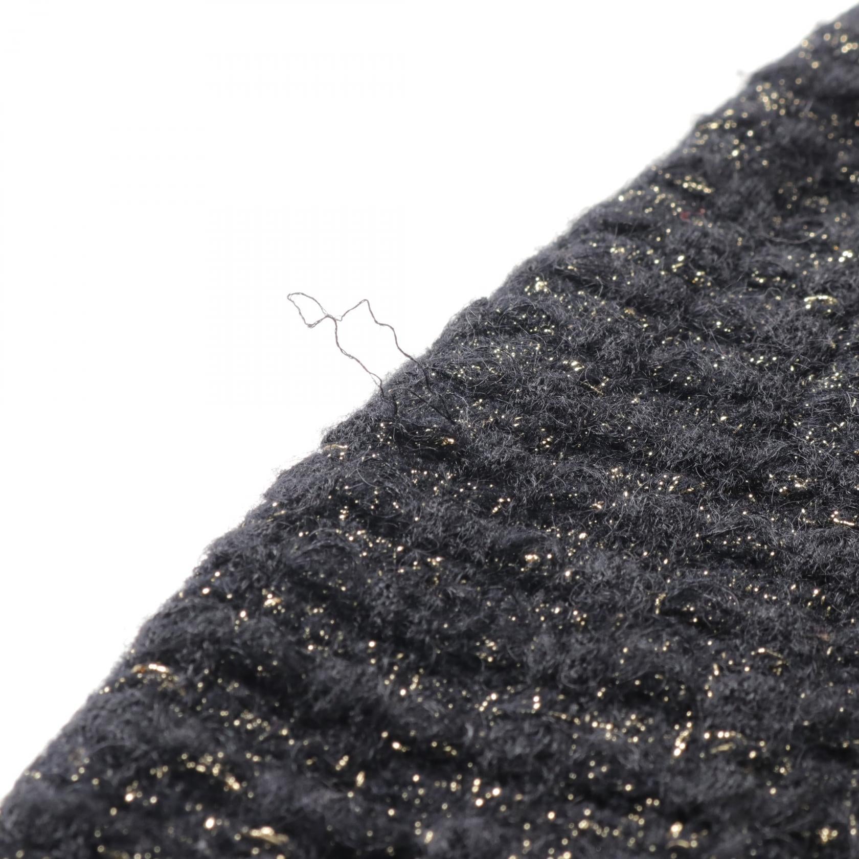 Chanel Knit Tweed Skirt Rayon Wool Mohair