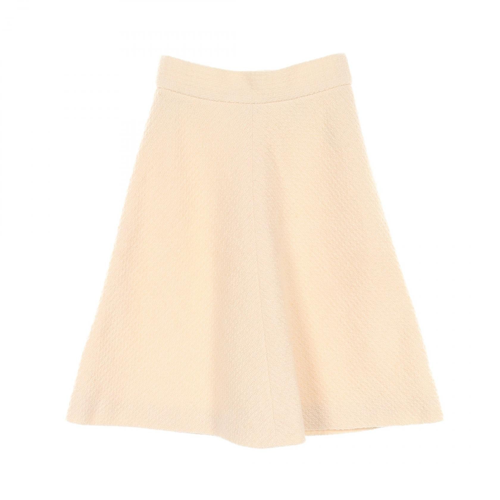 Chanel Wool Skirt Ivory P36027