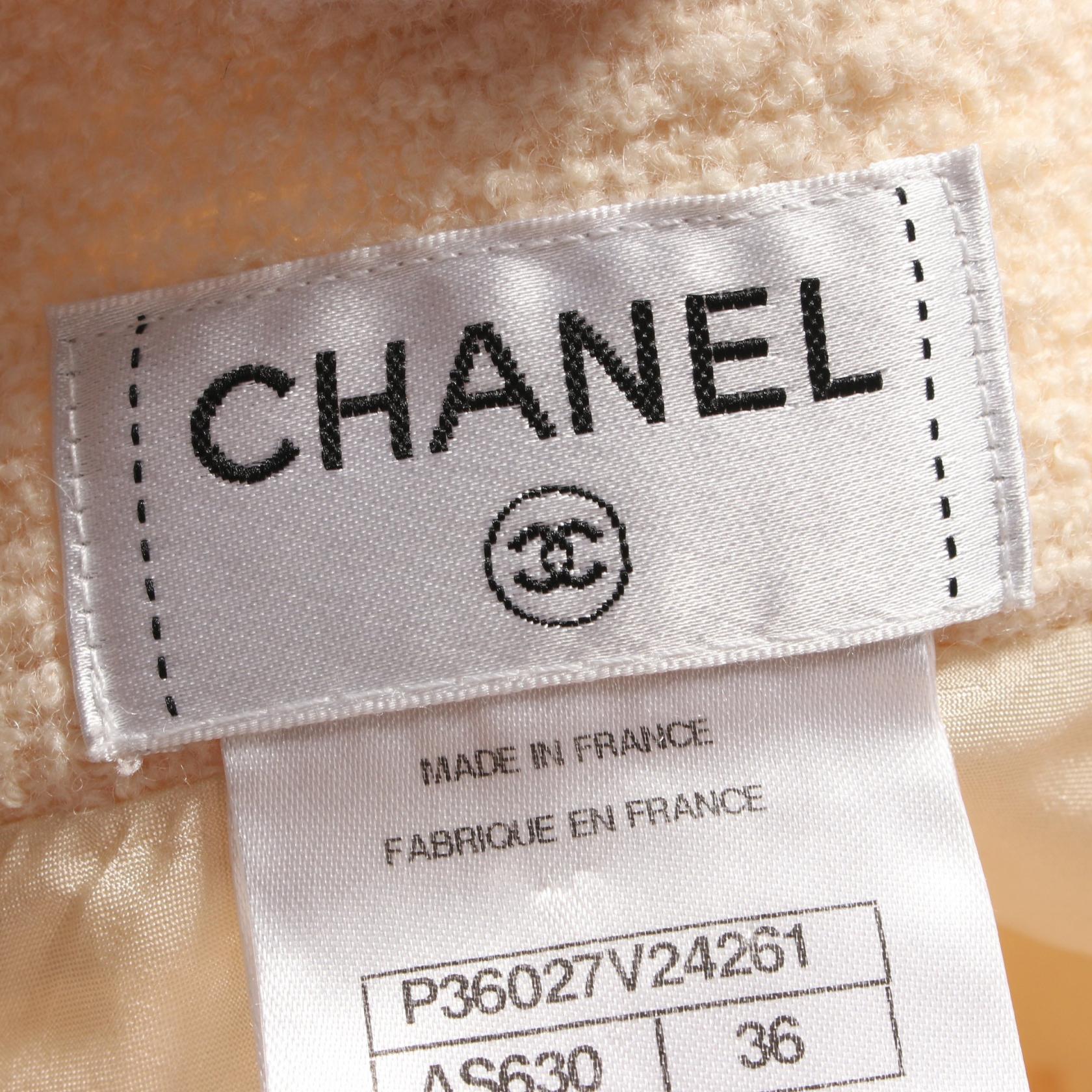 Chanel Wool Skirt Ivory P36027