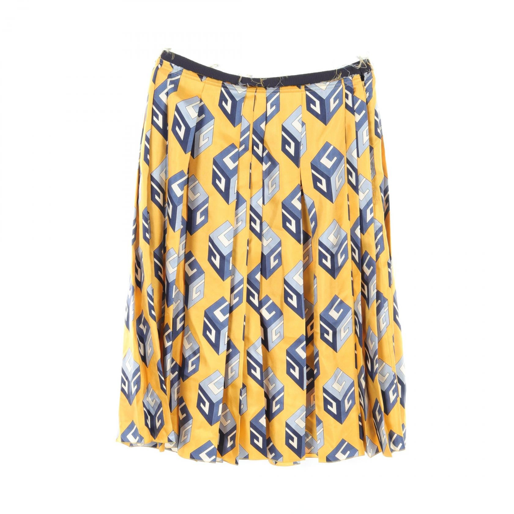 Gucci Silk Skirt Yellow Multicolor