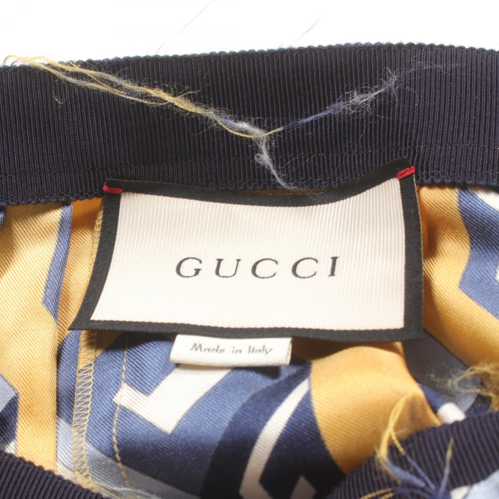 Gucci Silk Skirt Yellow Multicolor