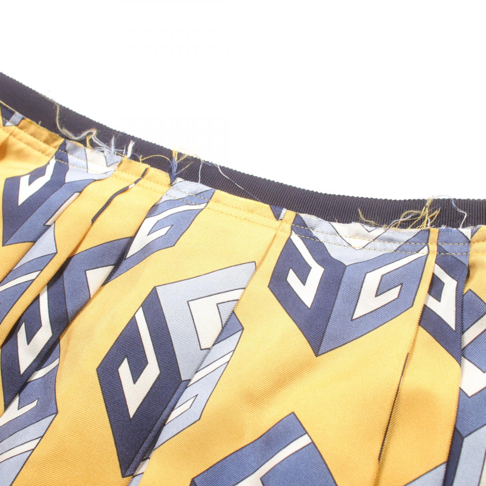 Gucci Silk Skirt Yellow Multicolor