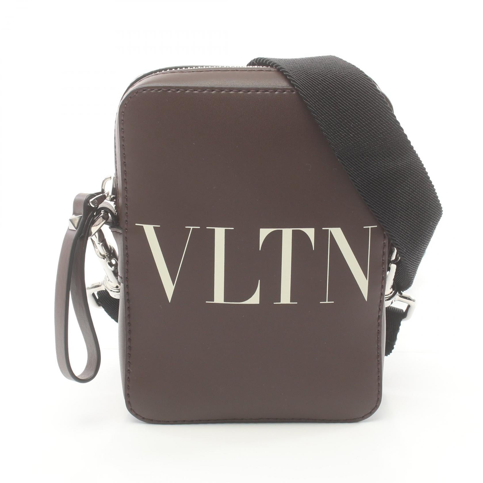 Valentino VLTN Logo Leather Shoulder Bag