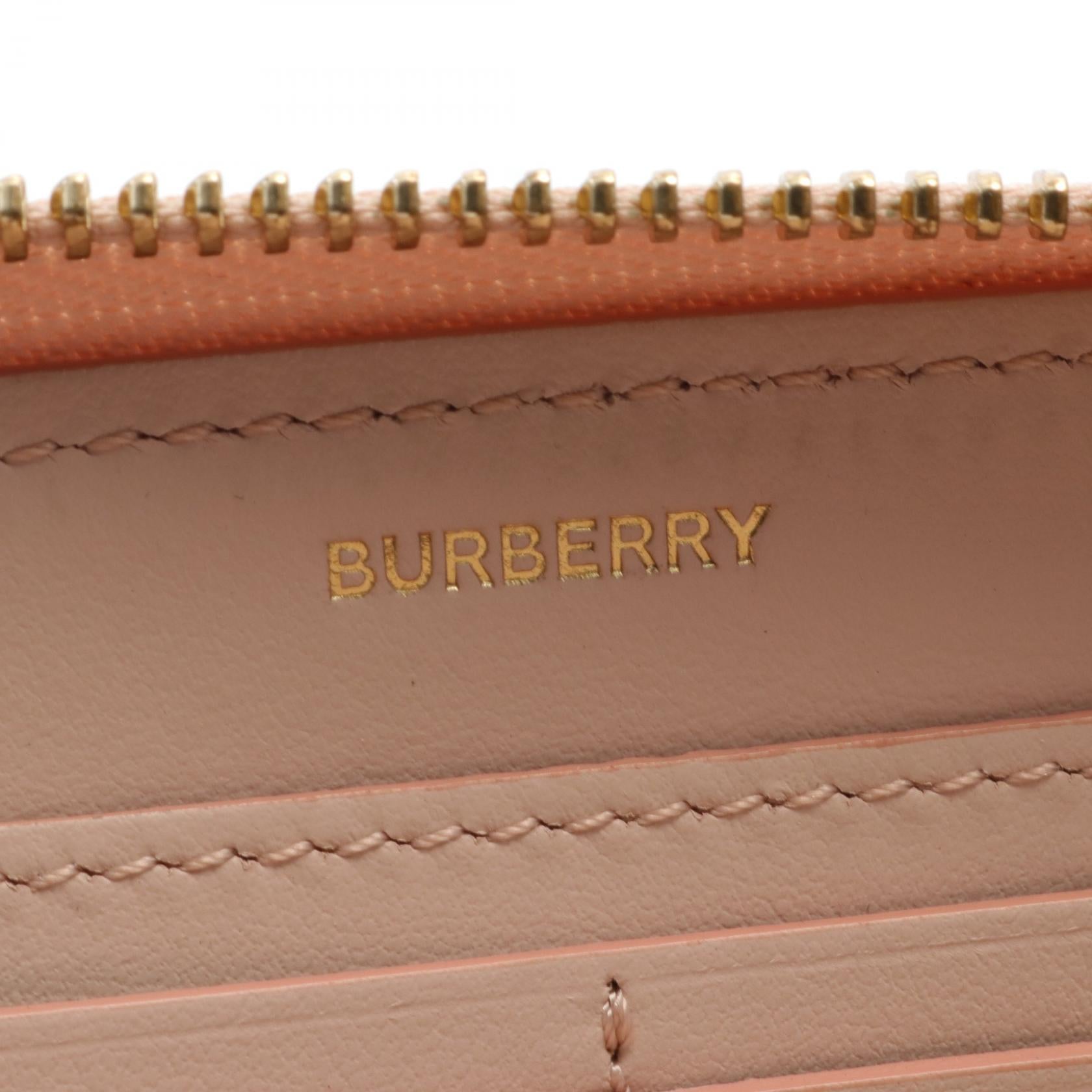 Burberry Leather TB Monogram Long Wallet