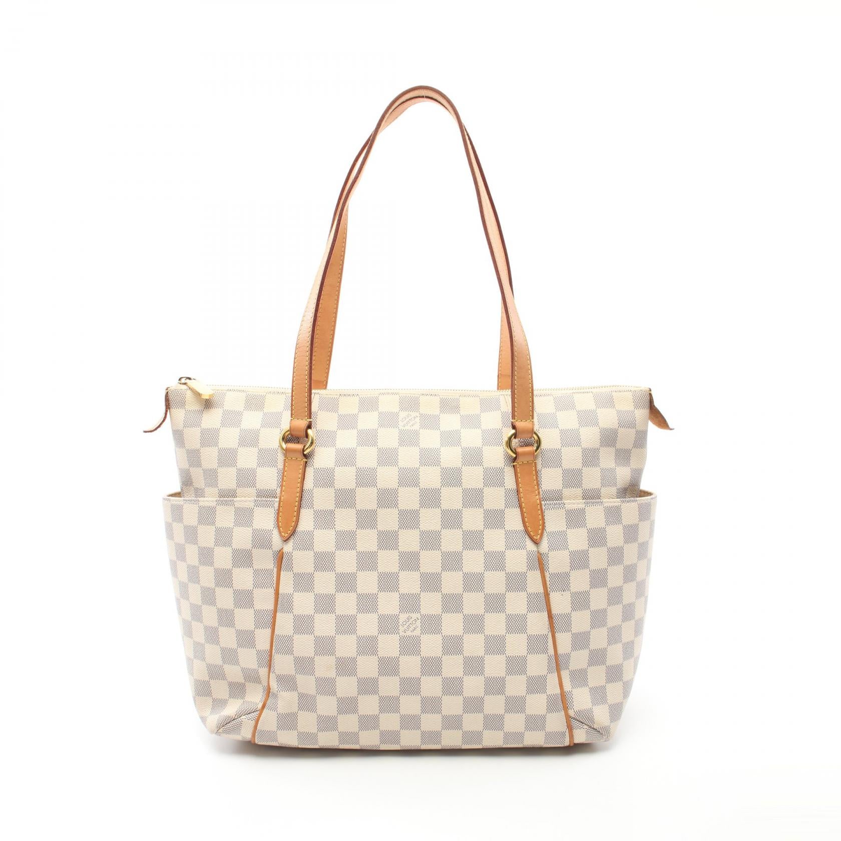 Louis Vuitton Damier Azur Totally MM  Canvas Tote Bag N51262 in Very Good Condition