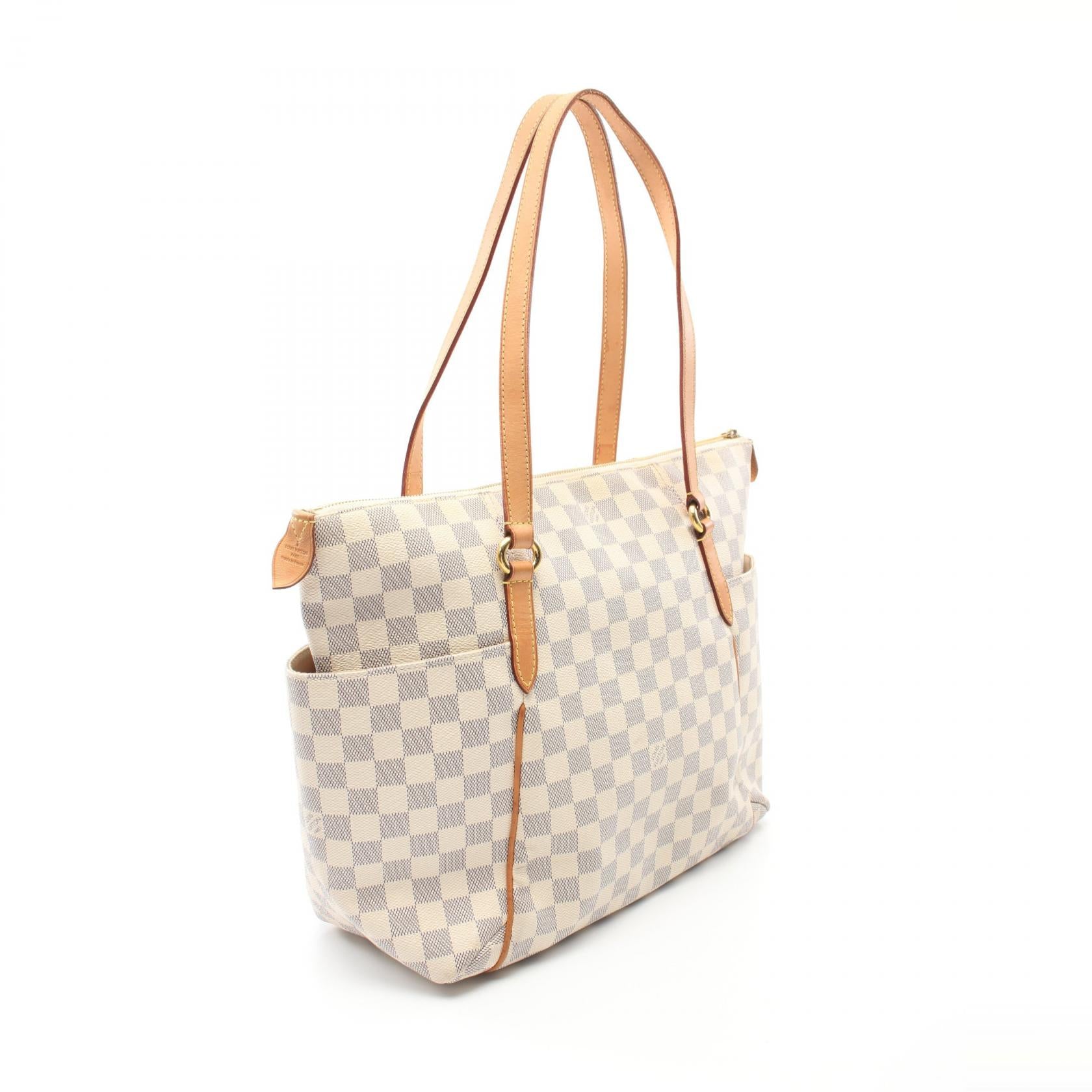 Louis Vuitton Damier Azur Totally MM  Canvas Tote Bag N51262 in Very Good Condition