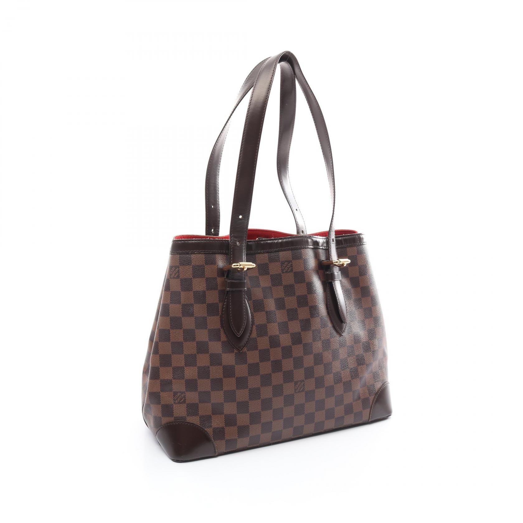 Louis Vuitton Damier Hampstead MM Tote Bag Brown