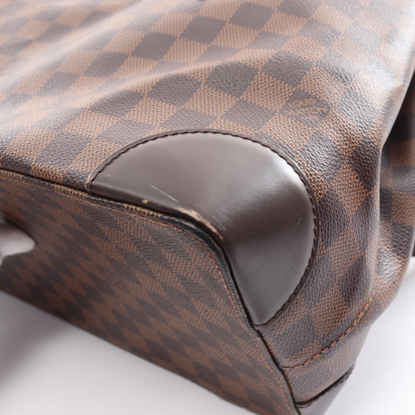 Louis Vuitton Damier Hampstead MM Tote Bag Brown