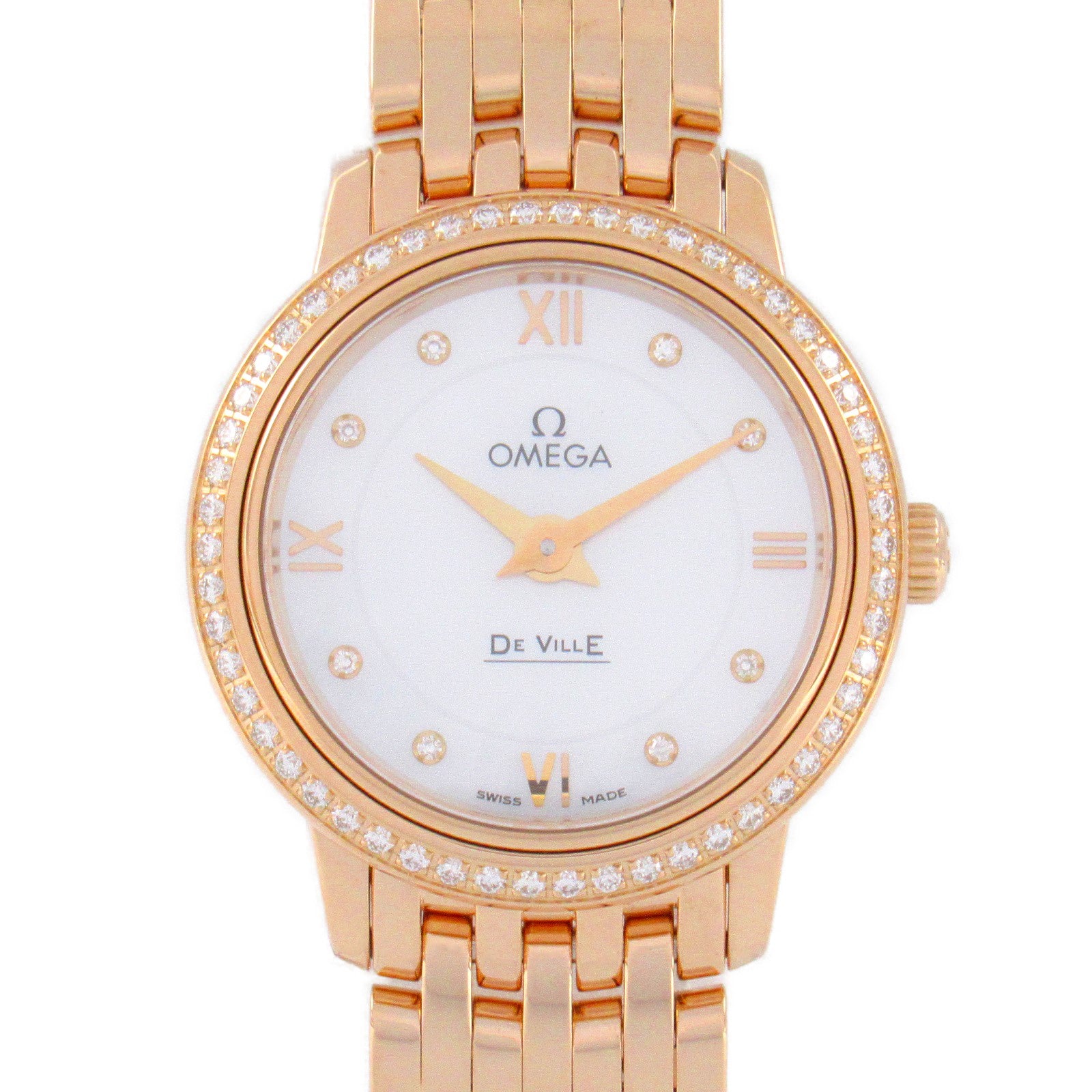 Omega De Ville Prestige Watch Pink Gold 424.55.24.60.55.002