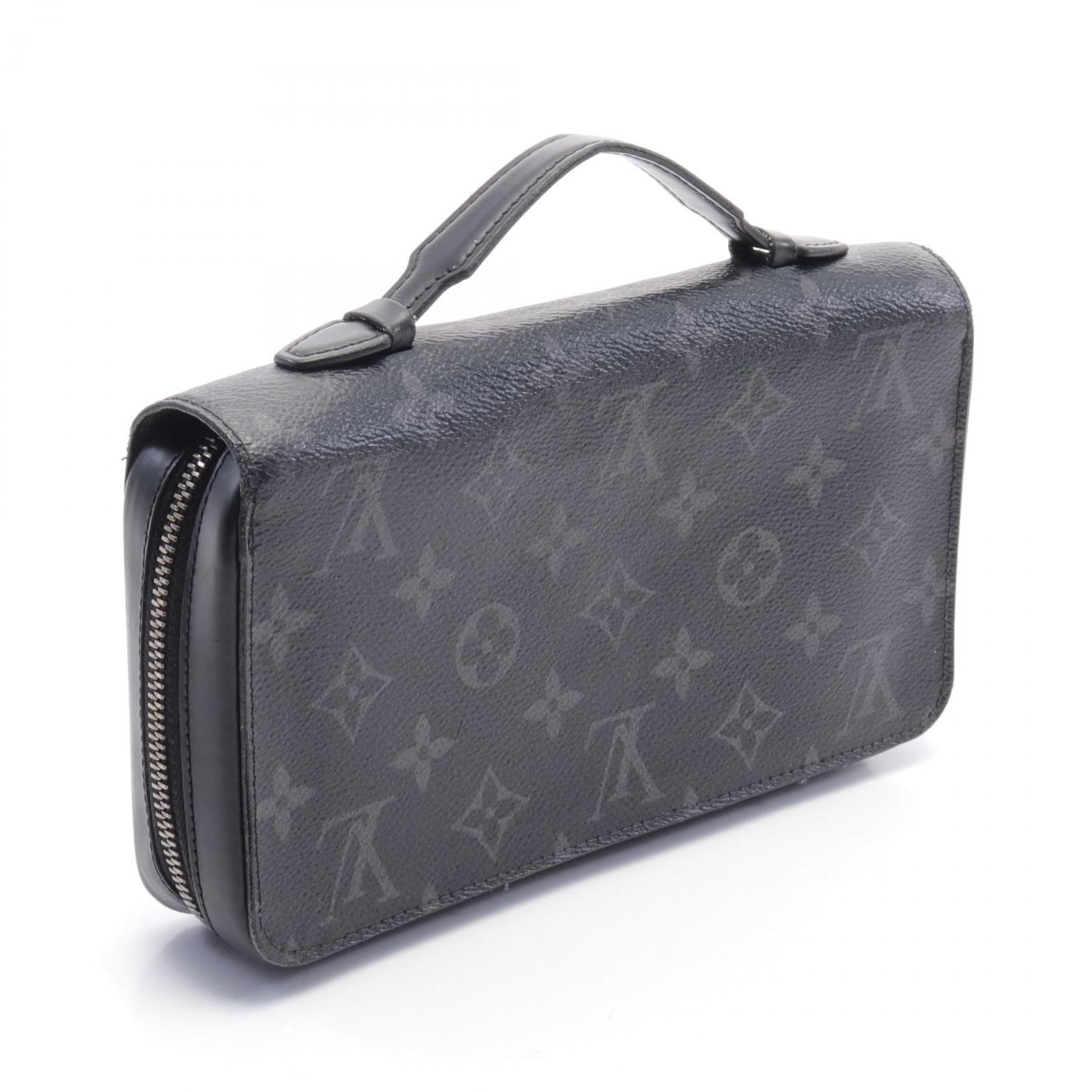 Louis Vuitton Monogram Eclipse Zippy XL  Canvas Long Wallet M61698 in Very Good Condition