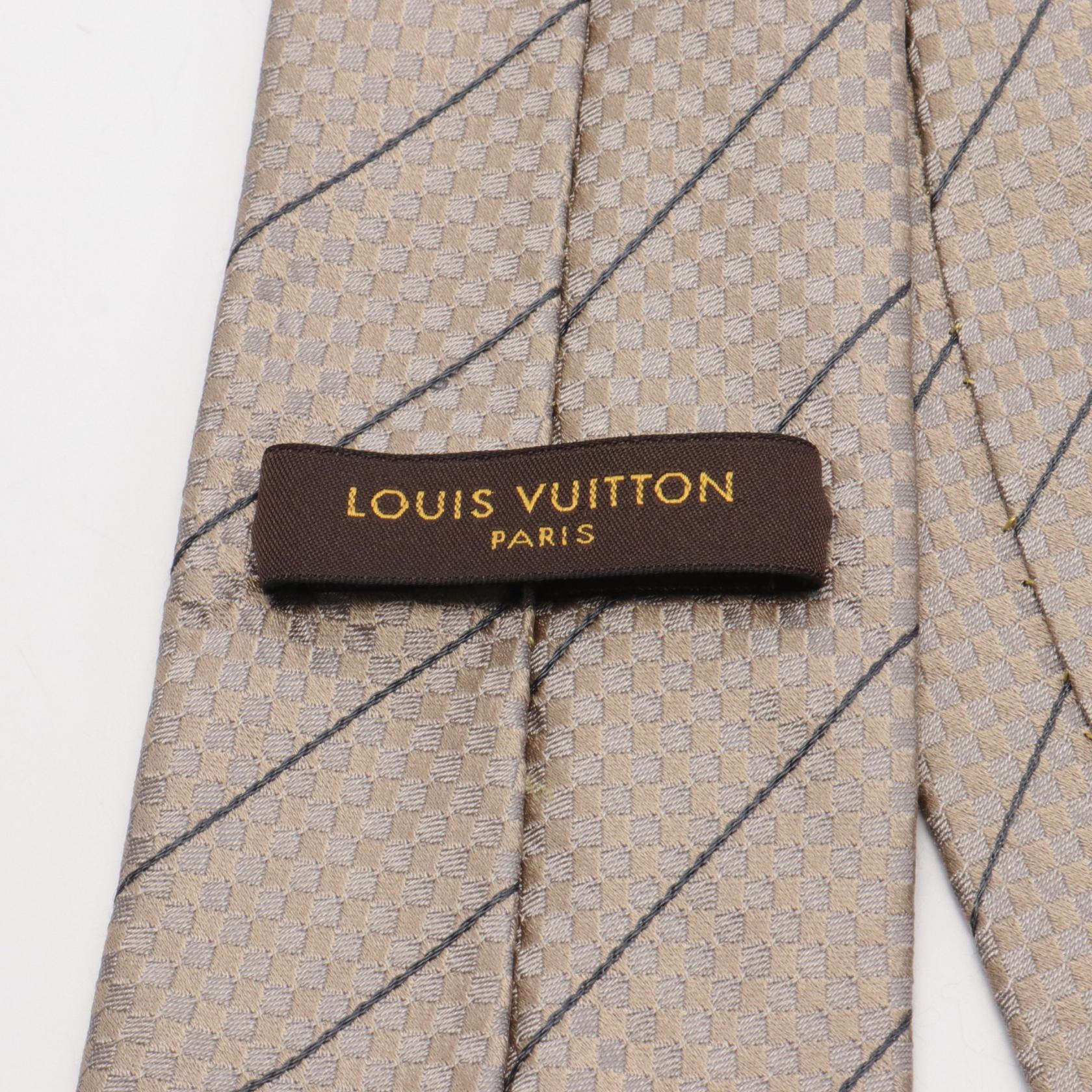 Louis Vuitton Silk Micro Damier Tie