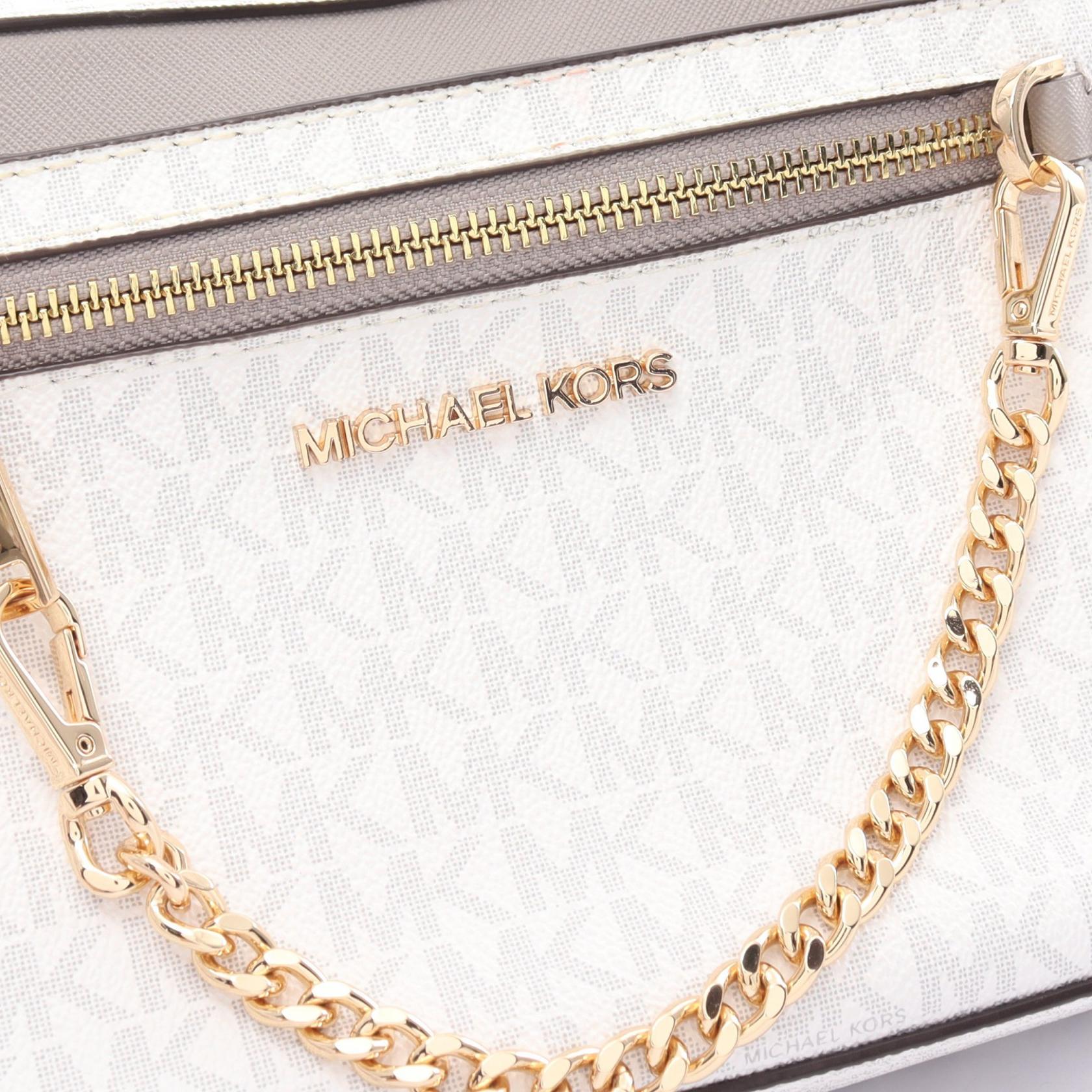 Michael Kors Jet Set Chain Crossbody Bag PVC Leather