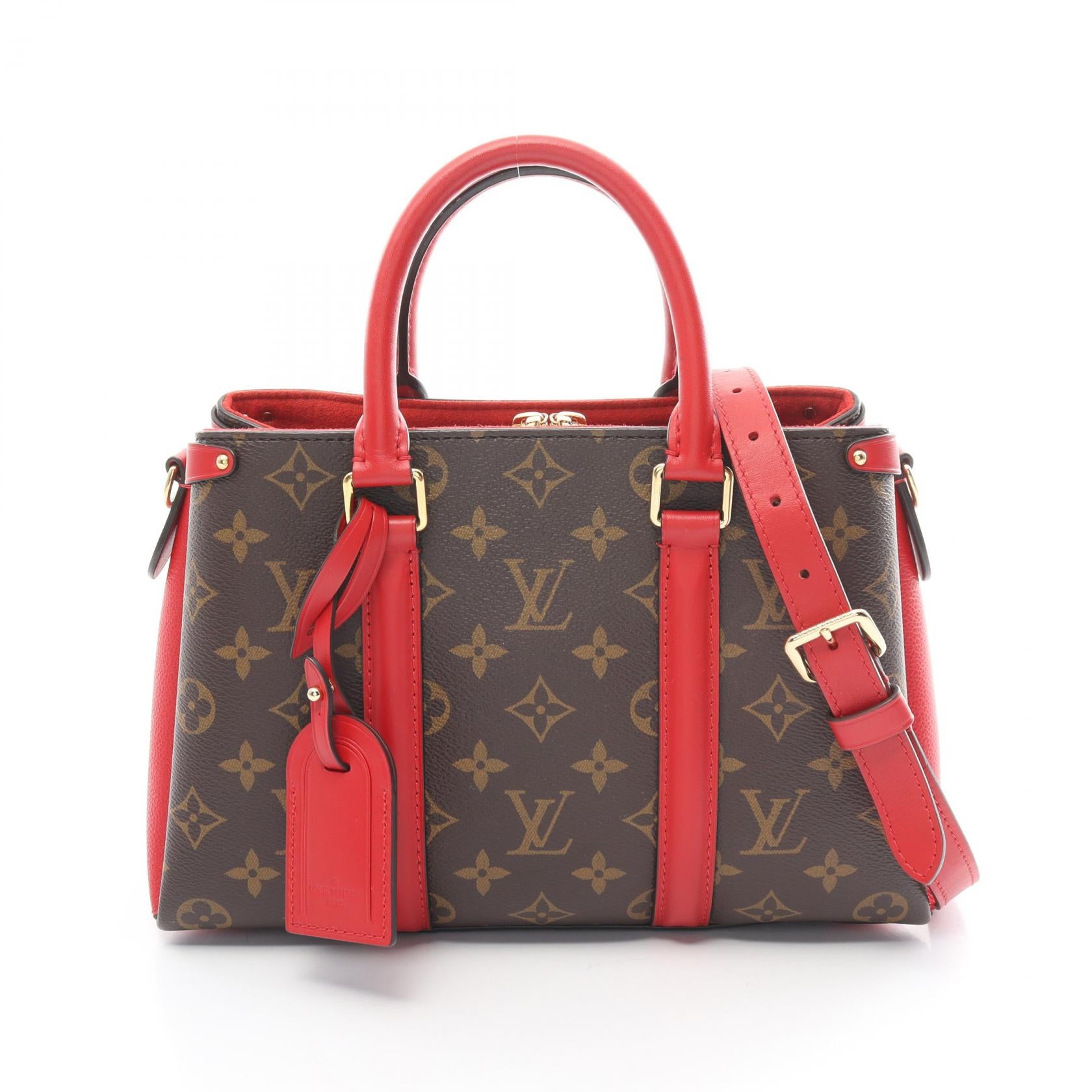 Louis Vuitton Monogram PVC Canvas Leather Handbag M44818