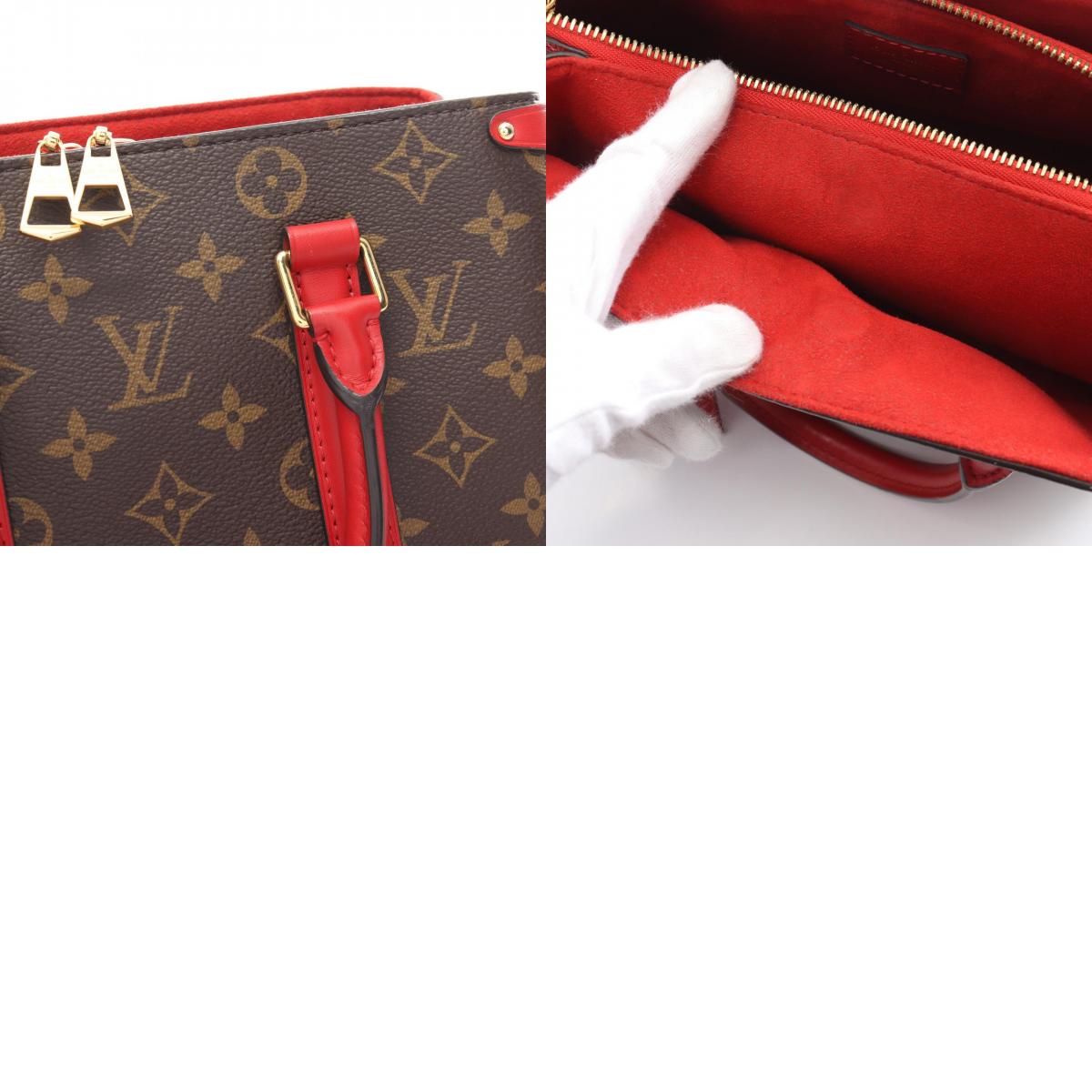 Louis Vuitton Monogram PVC Canvas Leather Handbag M44818