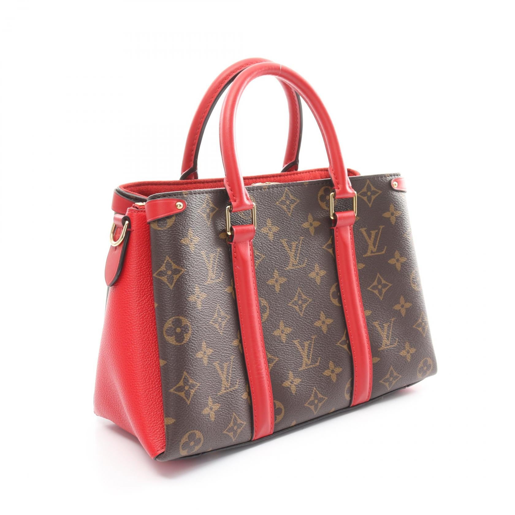 Louis Vuitton Monogram PVC Canvas Leather Handbag M44818